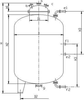 ZF型搪玻璃贮罐