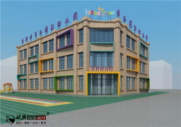 銀川華谷幼兒園裝修設(shè)計(jì)案例_nxjdhl_銀川幼兒園裝修公司